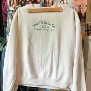 Princess Polly MVP Oversized Crewneck Sweatshirt